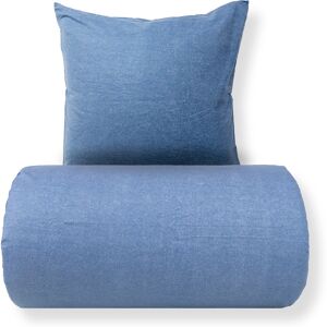 By Night Dubbelt påslakanset 200x200 cm - Bomullssängkläder i flanell - Blue Melange By Night Dubbelt påslakanset 200x200 cm - Bomullssängkläder i flanell - Blue Melange