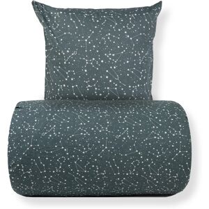 Borg Living Sängkläder 140x220 cm - 100% bomull - Zodiac green - Vändbar med stjärnor Borg Living Sängkläder 140x220 cm - 100% bomull - Zodiac green - Vändbar med stjärnor