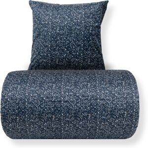 By Night Marmorblå Bomullssatin Sängtäcke - Hela Året By Night Marmorblå Bomullssatin Sängtäcke - Hela Året