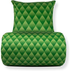 By Night Sängkläder 140x220 cm - 100% bomullssatin - Grönt 3D-harlekinmönster By Night Sängkläder 140x220 cm - 100% bomullssatin - Grönt 3D-harlekinmönster