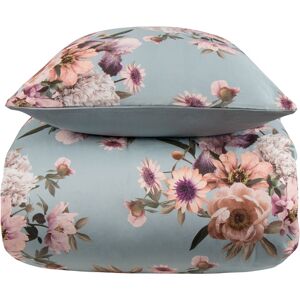 Excellent By Borg Blue flower Sängtyg - Satin av bomull Excellent By Borg Blue flower Sängtyg - Satin av bomull