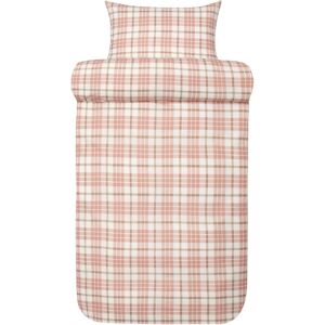 Sängkläder i flanell 140x220 cm - Ljusrosa rutigt påslakan - 100% bomullsflanell - Lukas Høie of Scandinavia sänglinne Sängkläder i flanell 140x220 cm - Ljusrosa rutigt påslakan - 100% bomullsflanell - Lukas Høie of Scandinavia sänglinne