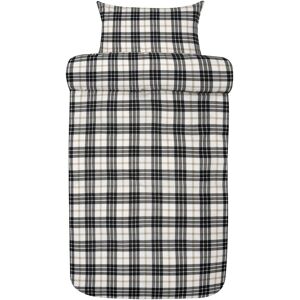 Sängkläder i flanell 140x220 cm - Svart rutig påslakanset - 100% bomullsflanell - Lukas Høie of Scandinavia sängkläder Sängkläder i flanell 140x220 cm - Svart rutig påslakanset - 100% bomullsflanell - Lukas Høie of Scandinavia sängkläder