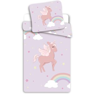 Licens Enhörningssängkläder - Vändbar - 100% Bomull Licens Enhörningssängkläder - Vändbar - 100% Bomull