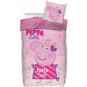 Licens Greta Gris Rosa Vändbara Sängkläder - 140x200 cm Licens Greta Gris Rosa Vändbara Sängkläder - 140x200 cm