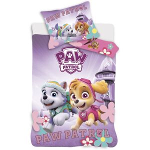Licens Paw Patrol sängkläder - 100% bomull - Junior sängset 100x140 cm - Lila - Paw Patrol Skye och Everest Licens Paw Patrol sängkläder - 100% bomull - Junior sängset 100x140 cm - Lila - Paw Patrol Skye och Everest