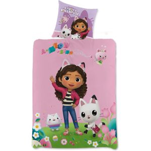 Gabby's Dollhouse Pandy Paws Sängkläder - 140x200 cm - 2-i-1 design Gabby's Dollhouse Pandy Paws Sängkläder - 140x200 cm - 2-i-1 design