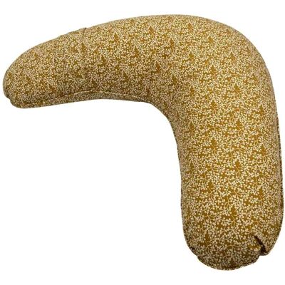 Müsli Amningskudde - Müslí - 75x35 cm - Ekologisk bomull - Petit fleur - Tryck med små bär/blad Müsli Amningskudde - Müslí - 75x35 cm - Ekologisk bomull - Petit fleur - Tryck med små bär/blad