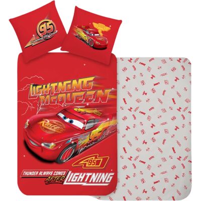 Licens Lynet McQueen sängkläder - 100% bomull - Junior sängset 100x140 cm - Cars sängkläder - Baksida med motiv Licens Lynet McQueen sängkläder - 100% bomull - Junior sängset 100x140 cm - Cars sängkläder - Baksida med motiv