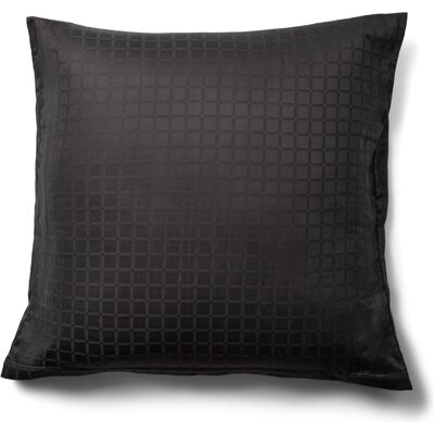 Daisy mörkgrå kuddfodral - 60x63cm - 100% bomullssatin Daisy mörkgrå kuddfodral - 60x63cm - 100% bomullssatin