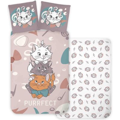 Licens Aristocats sängkläder - 100% bomull - Barnpåslakanset 140x200 cm - Kattungarna från Aristocats Licens Aristocats sängkläder - 100% bomull - Barnpåslakanset 140x200 cm - Kattungarna från Aristocats