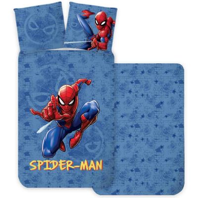 Licens Spiderman sängkläder - 100% bomull - Barnsängkläder 140x200 cm - Blå Licens Spiderman sängkläder - 100% bomull - Barnsängkläder 140x200 cm - Blå