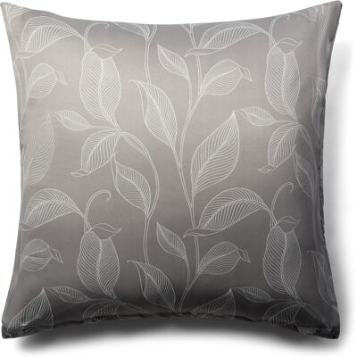 In Style Örngott 60x63 cm - Satin - Sandfärgat tryck av blad In Style Örngott 60x63 cm - Satin - Sandfärgat tryck av blad