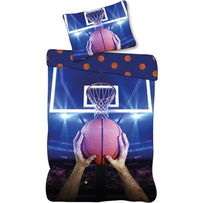 Licens Basketball sängkläder - 100% bomull - Barnsängset 140x200 cm Licens Basketball sängkläder - 100% bomull - Barnsängset 140x200 cm