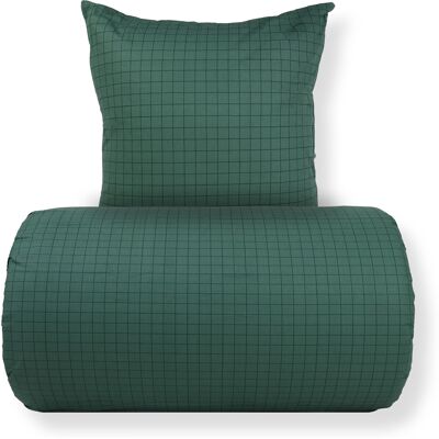 Nordstrand Home Sängkläder 140x200 cm - 100% bomull - Grönt med mörkgröna rutor Nordstrand Home Sängkläder 140x200 cm - 100% bomull - Grönt med mörkgröna rutor