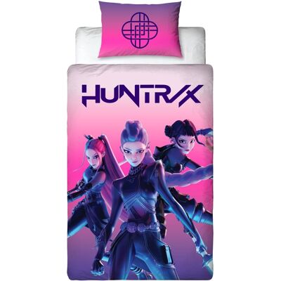 Licens Huntrix sängkläder - 100% bomull - Barnsängkläder 140x200 cm - KPop Demon Hunters Licens Huntrix sängkläder - 100% bomull - Barnsängkläder 140x200 cm - KPop Demon Hunters