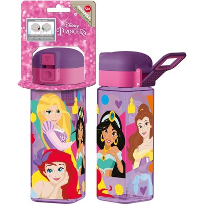 Licens Disney prinsessdrickflaska - Vattenflaska med låsbar flipfunktion och drickpip Licens Disney prinsessdrickflaska - Vattenflaska med låsbar flipfunktion och drickpip
