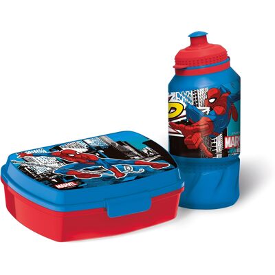 Licens Spiderman matlådeset - matlåda och drickflaska till barn Licens Spiderman matlådeset - matlåda och drickflaska till barn