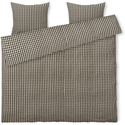 JUNA dubbelt påslakanset 200x220 cm - 100% ekologisk bomull - Kreppsängkläder gul JUNA dubbelt påslakanset 200x220 cm - 100% ekologisk bomull - Kreppsängkläder gul