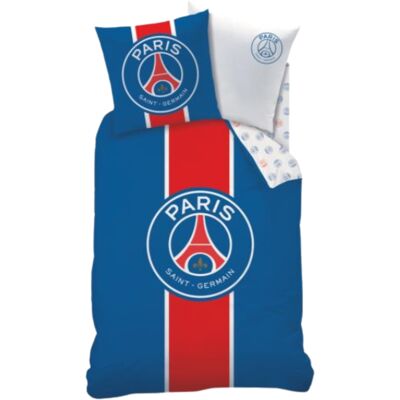 Licens PSG sängkläder - 100% bomull - Barnsängset 140x200 cm - Ljusblått fotbollsset Licens PSG sängkläder - 100% bomull - Barnsängset 140x200 cm - Ljusblått fotbollsset