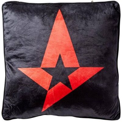 Björna Prydnadskudde - 40x40 cm - Astralis - Röd/svart Björna Prydnadskudde - 40x40 cm - Astralis - Röd/svart
