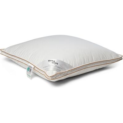 Borg Living Huvudkudde med myskdun - Mellanhög kudde - 60x63 cm - 3-kammars dunkudde - Årspuden 2025 Borg Living Huvudkudde med myskdun - Mellanhög kudde - 60x63 cm - 3-kammars dunkudde - Årspuden 2025