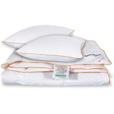 Borg Living Täcke- och kuddset - Myskduns sommartäcke - Sommartäcke 200x220 cm + 2 kuddar 60x63 cm - Borg Living Täcke- och kuddset - Myskduns sommartäcke - Sommartäcke 200x220 cm + 2 kuddar 60x63 cm -