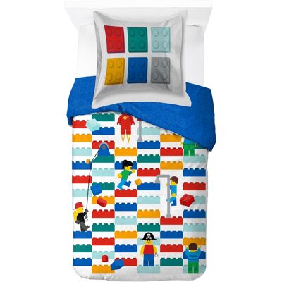 Licens LEGO påslakanset - 100% bomull - Juniorpåslakan 100x140 cm - LEGO klossar Licens LEGO påslakanset - 100% bomull - Juniorpåslakan 100x140 cm - LEGO klossar