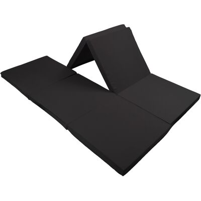 Nordstrand Home Vikbar madrass - Dubbel - Populär som gästmadrass - 6 cm komfortskum - svart skummadrass Nordstrand Home Vikbar madrass - Dubbel - Populär som gästmadrass - 6 cm komfortskum - svart skummadrass
