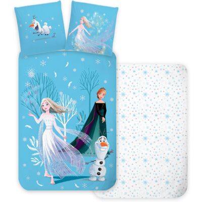 Frozen Sängset - Vändbart Anna Elsa Olaf - 100% Bomull Frozen Sängset - Vändbart Anna Elsa Olaf - 100% Bomull