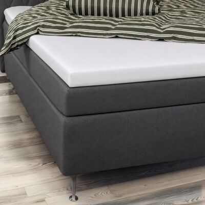 By Borg Formsytt lakan 90x200x8 cm - 100% ekologisk bomullssatin - Vit - GOTS-certifierat lakan till bäddmadrass By Borg Formsytt lakan 90x200x8 cm - 100% ekologisk bomullssatin - Vit - GOTS-certifierat lakan till bäddmadrass