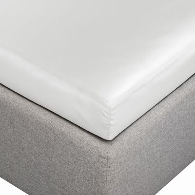 By Borg Silkelakan - Formsydda lakan 140x200x8 cm - Vit - 100% mullbärssilke - By Borg Silkelakan - Formsydda lakan 140x200x8 cm - Vit - 100% mullbärssilke -