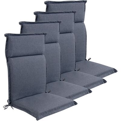 Nordstrand Home Lyx PLUS trädgårdskuddar till positionsstol 4 st. - Tjock skumkärna 7 cm - Mörkblå trädgårdskuddar till trädgårdsstol med extra hög komfort & UV-resistent överdrag - kuddar Nordstrand Home Lyx PLUS trädgårdskuddar till positionsstol 4 st. - Tjock skumkärna 7 cm - Mörkblå trädgårdskuddar till trädgårdsstol med extra hög komfort & UV-resistent överdrag - kuddar