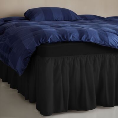Nordstrand Home Sängkappa 180x200 cm - 100% mjukt bomullslakan - Svart sängkappa av Nordstrand Home Sängkappa 180x200 cm - 100% mjukt bomullslakan - Svart sängkappa av