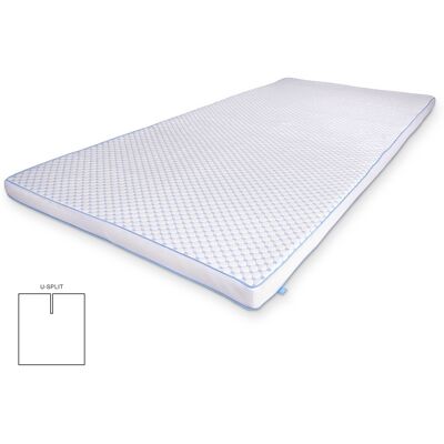 SLEEP TECH Kylande U-split övermadrass - 160x200 cm 5 cm hög - 5 zoner - Memoryskum övermadrass - by Borg SLEEP TECH Kylande U-split övermadrass - 160x200 cm 5 cm hög - 5 zoner - Memoryskum övermadrass - by Borg