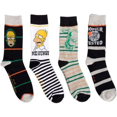 Licens Herrstrumpor 4 par i storlek 40-42 med The Simpsons Licens Herrstrumpor 4 par i storlek 40-42 med The Simpsons