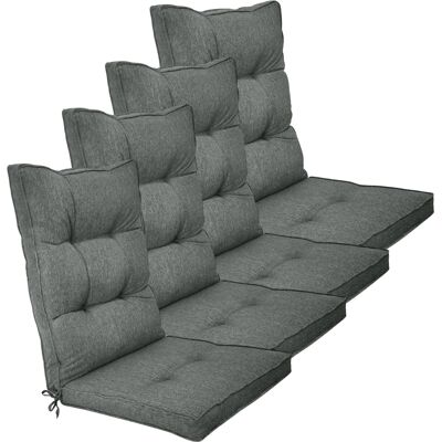 Nordstrand Home Exklusiva trädgårdskuddar till positionsstol 4 st. - Extra mjuka 7 cm tjocka lyx trädgårdskuddar till hög stolrygg - Modern knappdesign gröna stolskuddar - UV-skyddade kuddar Nordstrand Home Exklusiva trädgårdskuddar till positionsstol 4 st. - Extra mjuka 7 cm tjocka lyx trädgårdskuddar till hög stolrygg - Modern knappdesign gröna stolskuddar - UV-skyddade kuddar