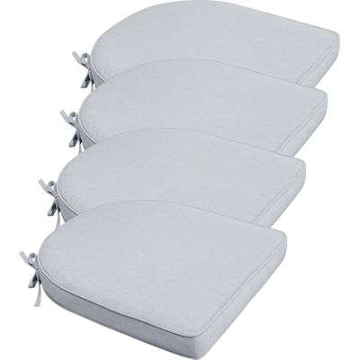 Nordstrand Home Sidokuddspaket till trädgårdsstol 4 st. - Grå trädgårdskuddar med 6 cm skum - Mäter 48x49 cm - UV-resistent utomhuskuddar - sittkuddar Nordstrand Home Sidokuddspaket till trädgårdsstol 4 st. - Grå trädgårdskuddar med 6 cm skum - Mäter 48x49 cm - UV-resistent utomhuskuddar - sittkuddar
