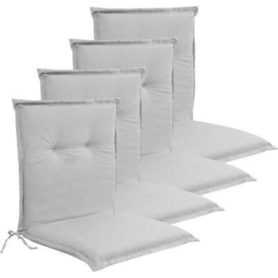 Nordstrand Home Lyx PLUS trädgårdskuddpaket till trädgårdsstol 4 st. - Tjock skumkärna 7 cm - Grå trädgårdsstolskuddar med extra hög komfort & UV-resistent överdrag - kuddar Nordstrand Home Lyx PLUS trädgårdskuddpaket till trädgårdsstol 4 st. - Tjock skumkärna 7 cm - Grå trädgårdsstolskuddar med extra hög komfort & UV-resistent överdrag - kuddar