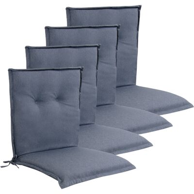 Nordstrand Home Lyx PLUS trädgårdskuddpaket till trädgårdsstol 4 st. - Tjock skumkärna 7 cm - Blå trädgårdsstolskuddar med extra hög komfort & UV-resistent överdrag - kuddar Nordstrand Home Lyx PLUS trädgårdskuddpaket till trädgårdsstol 4 st. - Tjock skumkärna 7 cm - Blå trädgårdsstolskuddar med extra hög komfort & UV-resistent överdrag - kuddar
