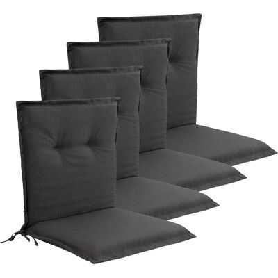Nordstrand Home Lyx PLUS trädgårdskuddpaket till trädgårdsstol 4 st. - Tjock skumkärna 7 cm - Antracitgrå trädgårdsstolskuddar med extra hög komfort & UV-resistent överdrag - kuddar Nordstrand Home Lyx PLUS trädgårdskuddpaket till trädgårdsstol 4 st. - Tjock skumkärna 7 cm - Antracitgrå trädgårdsstolskuddar med extra hög komfort & UV-resistent överdrag - kuddar