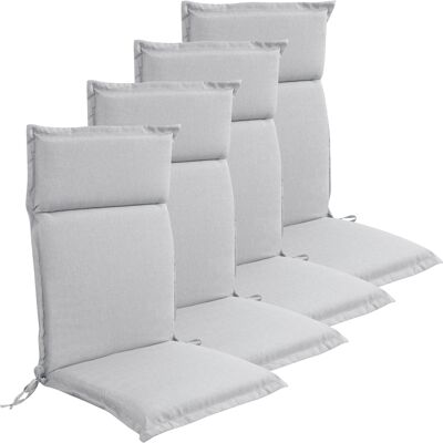 Nordstrand Home Lyx PLUS trädgårdskuddar till positionsstol 4 st. - Tjock skumkärna 7 cm - Grå trädgårdskuddar till trädgårdsstol med extra hög komfort & UV-resistent överdrag - kuddar Nordstrand Home Lyx PLUS trädgårdskuddar till positionsstol 4 st. - Tjock skumkärna 7 cm - Grå trädgårdskuddar till trädgårdsstol med extra hög komfort & UV-resistent överdrag - kuddar