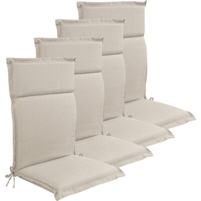 Nordstrand Home Lyx PLUS trädgårdskuddar till positionsstol 4 st. - Tjock skumkärna 7 cm - Beige trädgårdskuddar till trädgårdsstol med extra hög komfort & UV-resistent överdrag - kuddar Nordstrand Home Lyx PLUS trädgårdskuddar till positionsstol 4 st. - Tjock skumkärna 7 cm - Beige trädgårdskuddar till trädgårdsstol med extra hög komfort & UV-resistent överdrag - kuddar