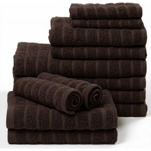 Borg Living Bomullshanddukar - 100% kammad bomull - 12-pack - Brun Borg Living Bomullshanddukar - 100% kammad bomull - 12-pack - Brun