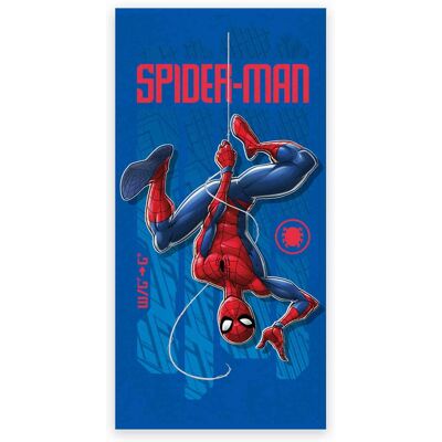 Licens Badhandduk - Blå Spiderman handduk - 70x140 cm - 100% mjuk bomull Licens Badhandduk - Blå Spiderman handduk - 70x140 cm - 100% mjuk bomull
