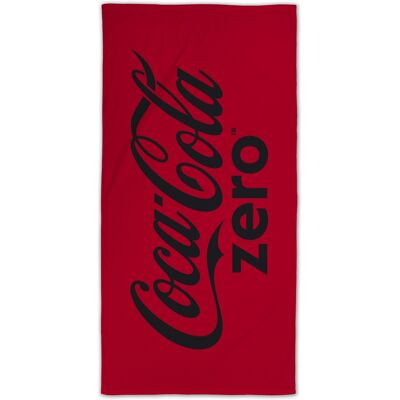 Licens Coca Cola Zero handduk - 70x140 cm - 100% bomull - Mjuk badhandduk med Coca Cola Zero-logga Licens Coca Cola Zero handduk - 70x140 cm - 100% bomull - Mjuk badhandduk med Coca Cola Zero-logga
