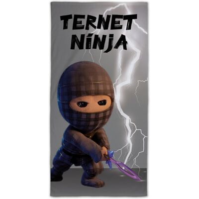 Licens Rutig Ninja handduk - 100% bomull - Badhandduk 70x140 cm Licens Rutig Ninja handduk - 100% bomull - Badhandduk 70x140 cm
