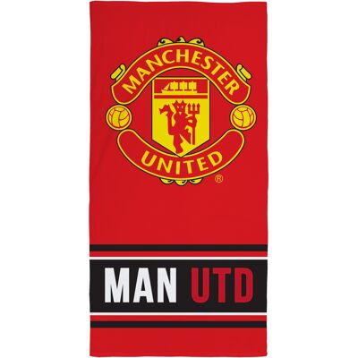 Licens Manchester United handduk - 70x140 cm - 100% bomull - Mjuk badhandduk med Manchester United-logga Licens Manchester United handduk - 70x140 cm - 100% bomull - Mjuk badhandduk med Manchester United-logga