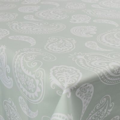 Borg Living Textil vaxduk med akrylbeläggning - 30 meter på rulle - Vit mönster - 140 cm bred textilduk Borg Living Textil vaxduk med akrylbeläggning - 30 meter på rulle - Vit mönster - 140 cm bred textilduk
