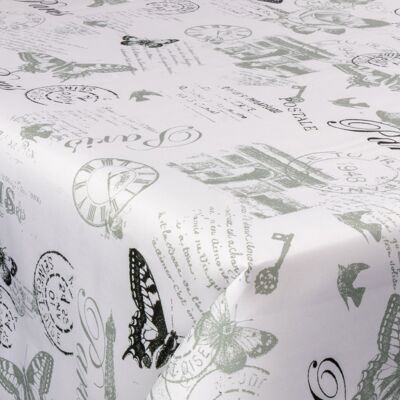Borg Living Textil vaxduk med akrylbeläggning - 30 meter på rulle - Paris grey - 140 cm bred textilduk Borg Living Textil vaxduk med akrylbeläggning - 30 meter på rulle - Paris grey - 140 cm bred textilduk